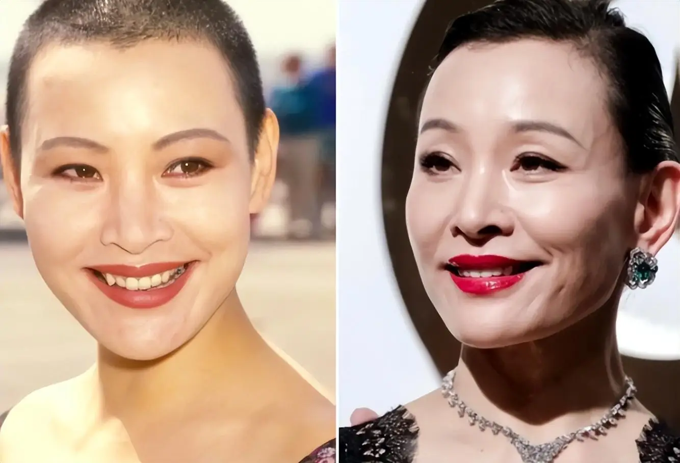 挑战颜值的女星_女明星光头造型_剪光头的女明星